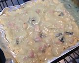 A picture of step 4 of Grilled Okara & Tofu Pizza with Ready-made Curry Sauce.