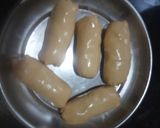 A picture of step 2 of Black eyed beans, cheese roll.