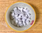 A picture of step 2 of Tubtim Krob in Butterfly Pea Flower Tea Latte.