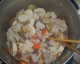A picture of step 2 of My Mother's Recipe for Kenchin-jiru.