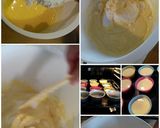 A picture of step 5 of AMIEs Mamon (muffin cake).