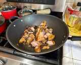 A picture of step 1 of Pancit Canton w/Crispy Pork Belly.