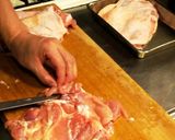A picture of step 1 of Large Chicken Katsu.