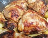 Une image de l'étape 8 de Cuisse de poulet sauce soja et miel.