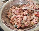 A picture of step 5 of Garden Salad with Cashew & Lemon Dressing.