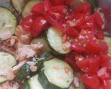 A picture of step 5 of Cold Pasta with Zucchini and Smoked Salmon.