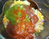 A picture of step 3 of Geela Bhel (Mumbai Roadside most popular snack).