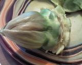 A picture of step 9 of Authentic ! Artichokes with Hollandaise Sauce.