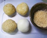 A picture of step 5 of Chewy Non-fried Sesame Balls.