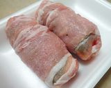 A picture of step 3 of Japanese-style Meat Rolls with Fish Sausage - For Bentos.