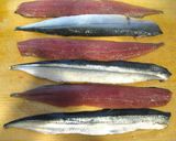 A picture of step 1 of Our Family Recipe For Pacific Saury Kabayaki.