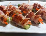 A picture of step 4 of Bacon-wrapped Asparagus.