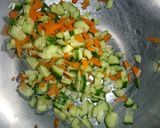 A picture of step 2 of Tanabata The Milky Way Salad Chirashi Zushi.