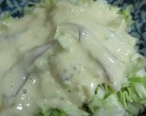 A picture of step 4 of Okonomiyaki with Lots of Cabbage.