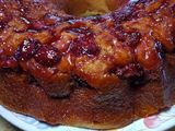 Torta invertida de frutillas