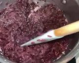 A picture of step 2 of Coconut Flavored Purple Sticky Rice with Sweet Coconut and Dried Longan.