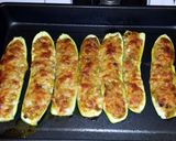 A picture of step 8 of Stuffed Zucchini Boats.