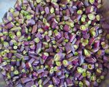 A picture of step 1 of Mogri and Eggplant Curry.