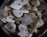 A picture of step 4 of Stuffed Eggplant and Peas & Mushroom with Chapati.