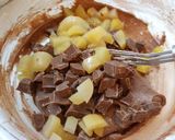 A picture of step 3 of Chocolate Chestnut Brownies.