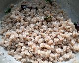 A picture of step 5 of Banana stem fry.