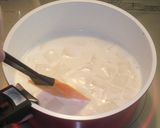 A picture of step 1 of Hot Milk Cheese Fondue with Mochi Cakes.