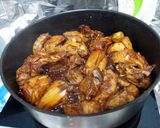A picture of step 3 of Dark Caramelized Ginger Chicken.