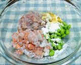A picture of step 4 of Easy Shrimp and Edamame Steamed Dumplings.