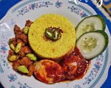 Foto langkah ke 4 dari resep Nasi Kuning Rice Cooker Simple (khas banjar).