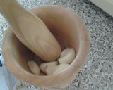 A picture of step 4 of Mondongo (tripe soup, menudo).