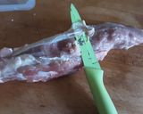 A picture of step 1 of Sig's Fillet of pork with creamed cheese and onion sauce.