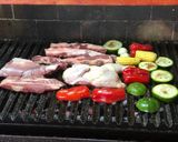 Foto del paso 1 de la receta: Asado, pollo con vegetales a la parrilla👌👌