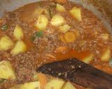 A picture of step 5 of Minced meat stew #authors marathon.