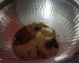 A picture of step 2 of Soya and matar pulav.