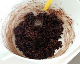 A picture of step 4 of Vickys Chocolate Crispies, GF DF EF SF NF.