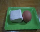 Foto langkah ke 1 dari resep Telur Dadar Tahu.
