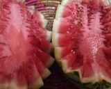 A picture of step 1 of Watermelon Chaat.