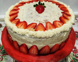 Foto del paso 9 de la receta: Tarta de vainilla con butter cheese cream y fresas