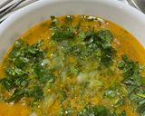 A picture of step 5 of Matar mushroom curry.