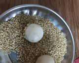A picture of step 5 of Anarse ki goli (Nag Panchami special).