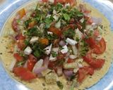A picture of step 5 of Papad (Papad Chat).
