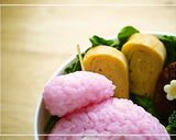 A picture of step 7 of My Melody Onigiri Character Bento.