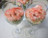 A picture of step 6 of For Doll's Festival: Tri-colored Shrimp Cocktail Salad.