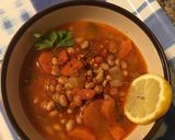 A picture of step 5 of Navy bean soup (φασολάδα)🇬🇷.