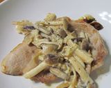 A picture of step 9 of Pork with Mushroom Soy Milk Sauce.