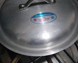 A picture of step 4 of Aloo fries bhujiya.