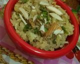 A picture of step 7 of Coconut halwa.