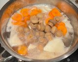 Foto langkah ke 2 dari resep Sup Ayam Bengkoang Jamur Wortel.