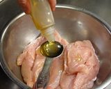 A picture of step 3 of Chicken Ham with Leek Sauce.