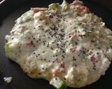 वेजिटेबल ऑमलेट (Vegetable omelette recipe in Hindi) रेसिपी चरण 3 फोटो